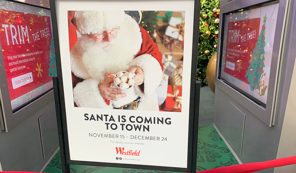 Santa is Coming Soon to Westfield Brandon